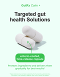 GutRx Calm+ enteric-coated time-release capsules for targeted gut health solutions