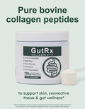 GutRx Collagen BT-3 packaging showcasing Type III bovine collagen for gut and skin support.