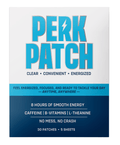 GutRx PerkPatch - Clean Energy Without the Crash or Stress packaging featuring 30 patches for smooth energy.